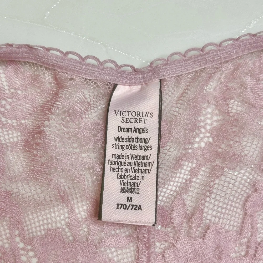 Victoria's Secret Dream Angels Wide Side Lace Thong